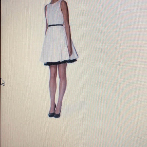 NWT Jason Wu Blk Flared Dress w/ Nude Patent Belt - Picture 8 of 8